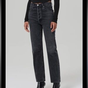 Agolde High Rise Black Jeans